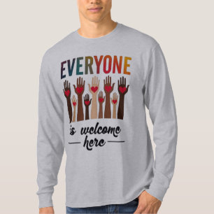 Jeder ist willkommen hier - USA Diversity & Unity T-Shirt