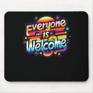 Jeder ist willkommen Sticker1 Mousepad
