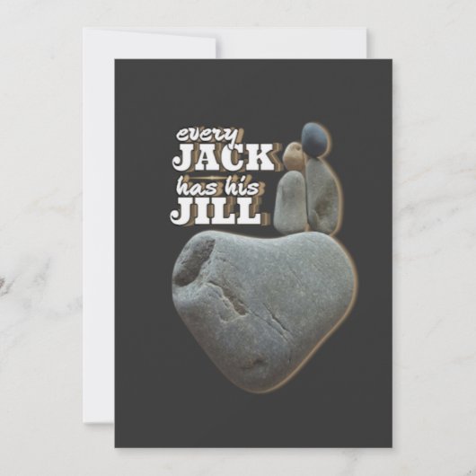 Jeder Jack hat seinen Jill - Liebe Regeln Kunst ge Einladung (Vorderseite)