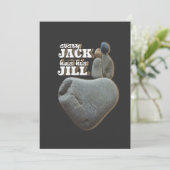 Jeder Jack hat seinen Jill - Liebe Regeln Kunst ge Einladung (Stehend Vorderseite)