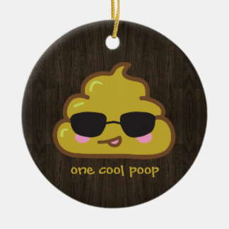 jeder kackt keramik ornament