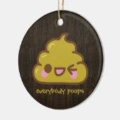 jeder kackt keramik ornament (Links)