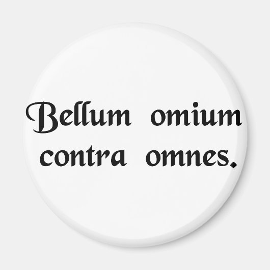 Jeder kämpft gegen jeden. magnet (Vorne)