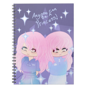 Jeder kann ein Princess Spiral Foto Notebook sein Notizblock