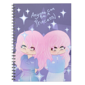 Jeder kann ein Princess Spiral Foto Notebook sein Notizblock