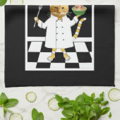 Jeder kann kochen! All-Black Kitchen Handtuch (Gefaltet)