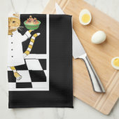 Jeder kann kochen! All-Black Kitchen Handtuch (Viertel Falte)