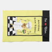 Jeder kann kochen! Gelbes Küchentuch (Horizontal)