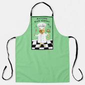 Jeder kann kochen! Green Kitty Schürze (groß) (Vorderseite)