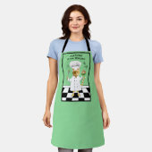 Jeder kann kochen! Green Kitty Schürze (groß) (Getragen)