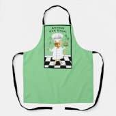Jeder kann kochen! Green Kitty Schürze (groß) (Vorderseite)
