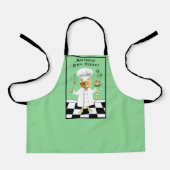 Jeder kann kochen! Green Kitty Schürze (klein) (Vorderseite)