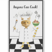 Jeder kann Vinyl-Aufkleber nach Maß kochen Aufkleber (Vorderseite)