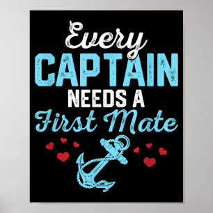 Jeder Kapitän braucht einen ersten Partner Poster
