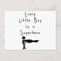 jeder kleine Junge ist ein Superheld