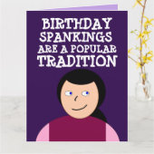 JEDER KOKETTE EINGANG (SPANK ME) KARTET IHN. KARTE (Gelbe Blume)