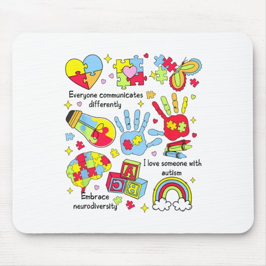 Jeder kommuniziert anders1 mousepad (Vorne)