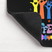 Jeder kommuniziert anders Autismus Lehrer 1 Mousepad (Ecke)