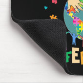 Jeder kommuniziert anders Autismus-Welt Mousepad (Ecke)