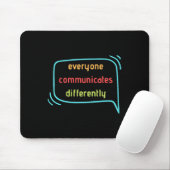 Jeder kommuniziert anders clic mousepad (Mit Mouse)