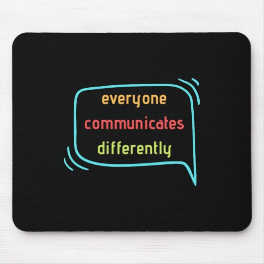 Jeder kommuniziert anders clic mousepad (Vorne)