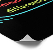 Jeder kommuniziert anders clic poster (Ecke)