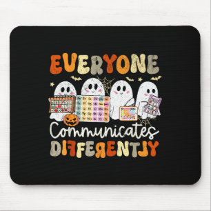 Jeder kommuniziert anders Halloween Slp Sp Mousepad
