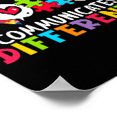 Jeder kommuniziert anders Sprachtherapie Poster (Ecke)