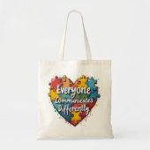 Jeder kommuniziert anders tragetasche (Vorne)