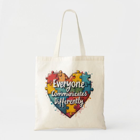 Jeder kommuniziert anders tragetasche (Vorne)