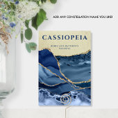 Jeder Konstellationsname, Blau und Gold Tischnummer