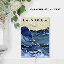 Jeder Konstellationsname, Blau und Gold Tischnummer