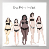 Jeder Körper ist schön. Poster (Vorne)