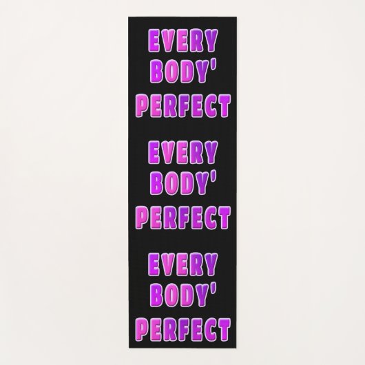 jeder Körper perfekt Yogamatte (Vorderseite)