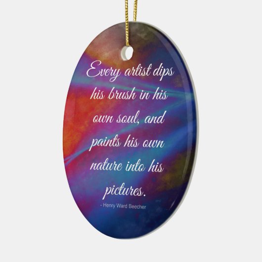 Jeder Künstler. Keramik Ornament (Links)