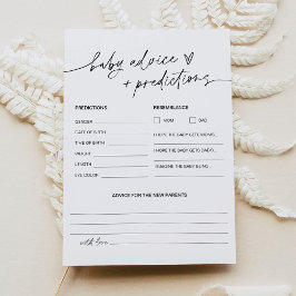 JEDER LEIGH Baby Duschberatung und Vorhersagekarte Einladung