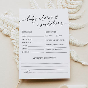 JEDER LEIGH Baby Duschberatung und Vorhersagekarte Einladung