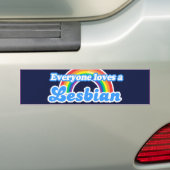 JEDER LIEBE A LESBIAN -.pnng Autoaufkleber (Auf Auto)