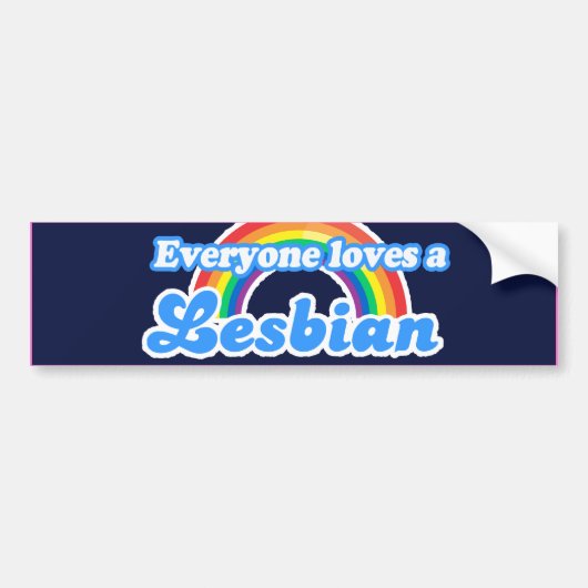 JEDER LIEBE A LESBIAN -.pnng Autoaufkleber (Vorne)