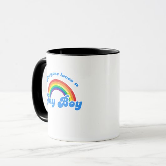 Jeder Liebe ein Gay Boy Tasse (Vorderseite Links)