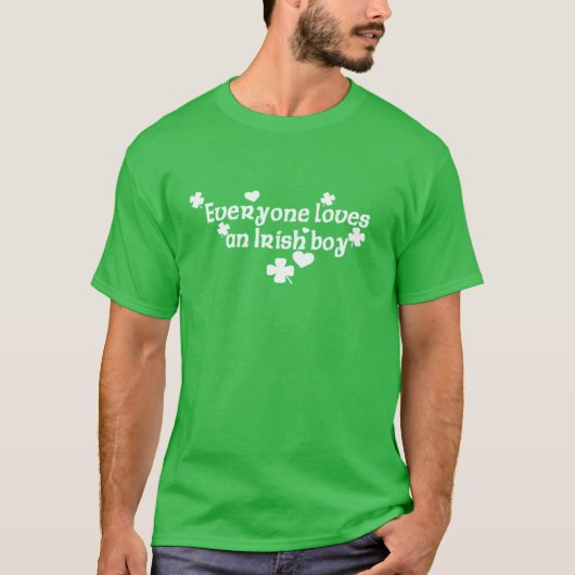 Jeder Liebe ein irischer Junge T-Shirt (Vorderseite)