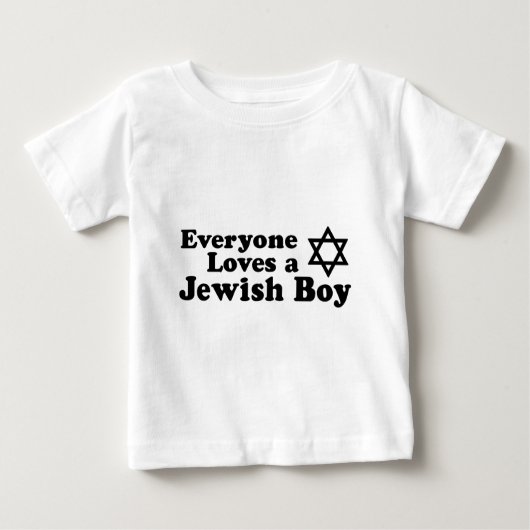 Jeder Liebe ein jüdischer Junge Baby T-shirt (Vorderseite)