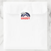 JEDER LIEBE EIN LEDERER DADDY RUNDER AUFKLEBER (Tasche)