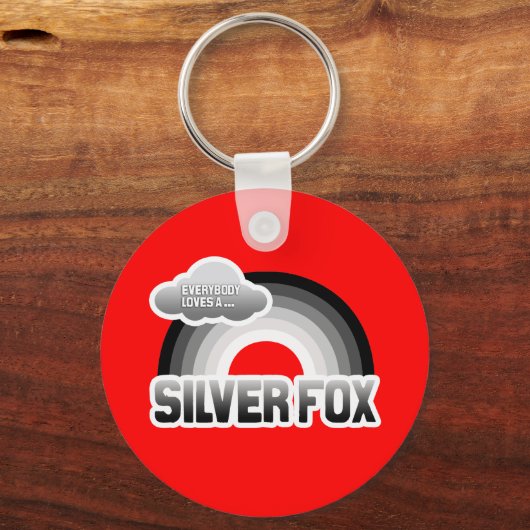 Jeder Liebe ein Silberfuchs Schlüsselanhänger (Vorderseite)