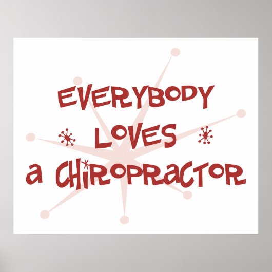 Jeder Liebe ist ein Chiropraktor Poster (Vorne)