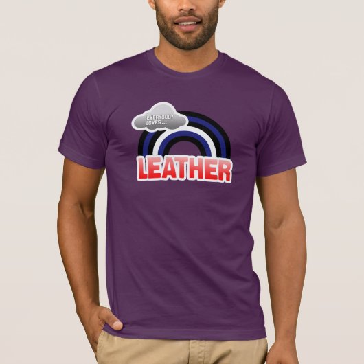 JEDER LIEBE-LEDER T-Shirt (Vorderseite)
