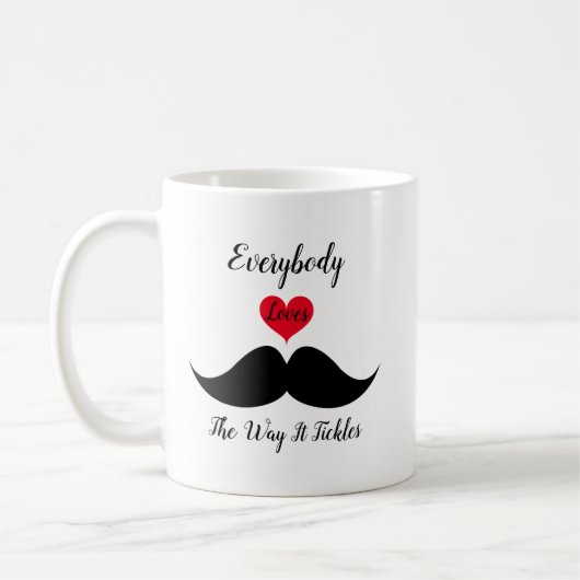 Jeder Liebe, wie es kitzelt Kaffeetasse (Links)