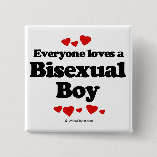 Jeder Lieben ein Bisexual Button