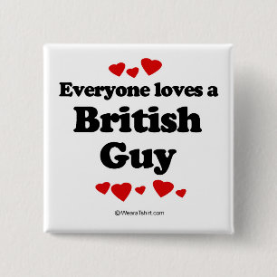 Jeder Lieben ein britischer Typ Button