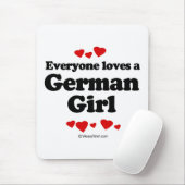 Jeder Lieben ein deutsches Mädchen Mousepad (Mit Mouse)